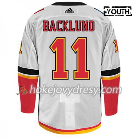 Dětské Hokejový Dres Calgary Flames MIKAEL BACKLUND 11 Adidas Bílá Authentic
